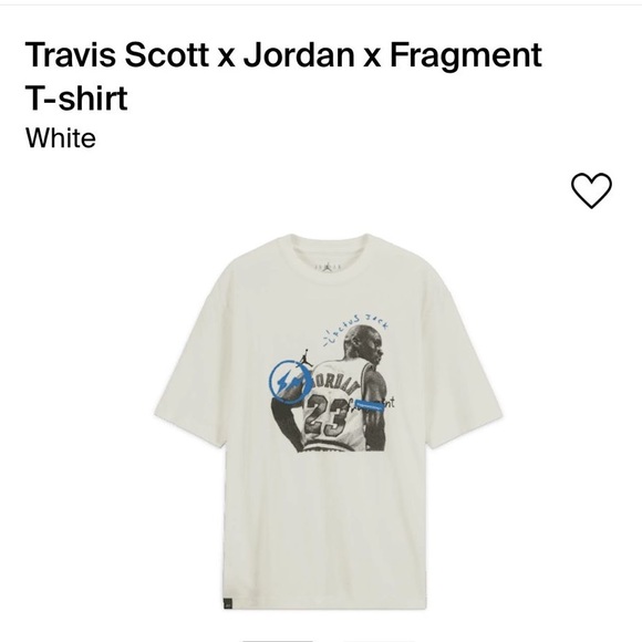 SOLD Travis Scott x Jordan x Fragment T-shirt - Picture 6 of 6